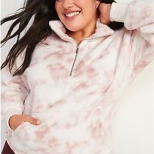 Old Navy Pink and White Women's Sweatshirt